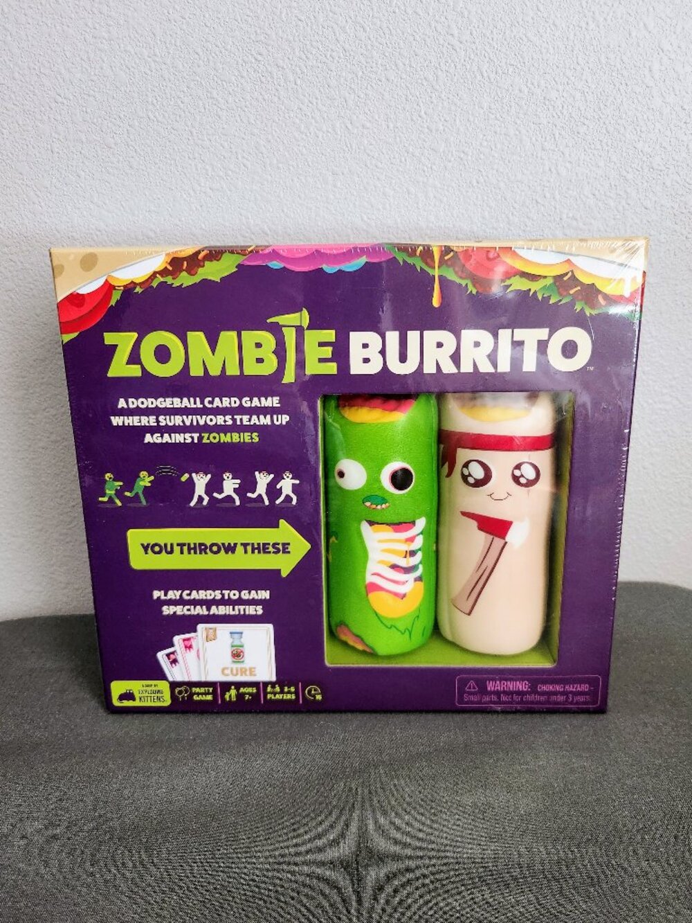 Zombie Burrito Card Game Exploding Kittens New Factory Sealed Party Game